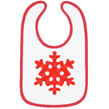Discover Red Snowflake Bibs