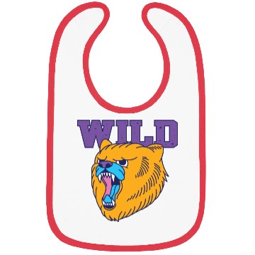 Discover The fierce wild bear old school style Bibs