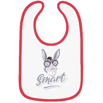 Discover Smart Donkey Zookeeper Animal Lover Farmer Bibs