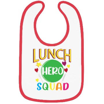 Discover School Lunch Hero Squad Funny Cafeteria Workers Bibs