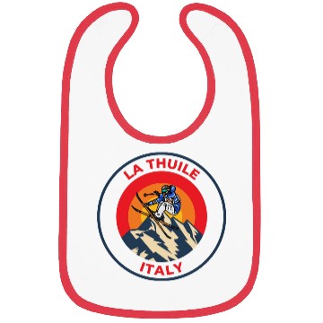 Discover Vintage Cool Skiing in La Thuile Italy Sunset Bibs