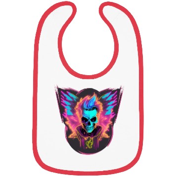 Discover Skull Neon Wizard Bibs