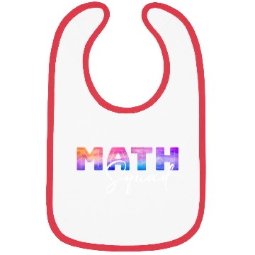 Discover Math Squad Tie Dye Back To School Bibs