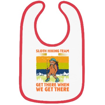 Discover Sloth Hiking Team Wanderlust funny Mountaineer Bibs