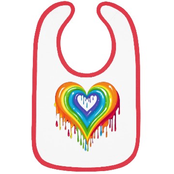 Discover Queer Pride: Colorful Heart for LGBT, Supporting Bibs