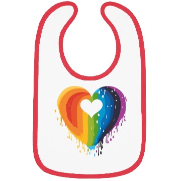Discover LGBTQ+ Allies: Rainbow Heart, Celebrating Bibs