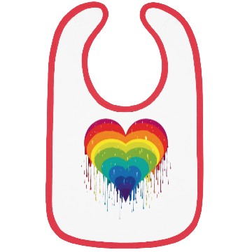 Discover Queer & Loving It: LGBT Rainbow Heart, Supporting Bibs