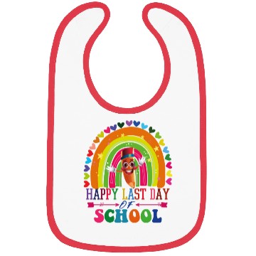 Discover Groovy Happy Last Day of School Teacher Student Bibs