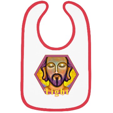 Discover LIGHT Jesus as Buddha Bibs