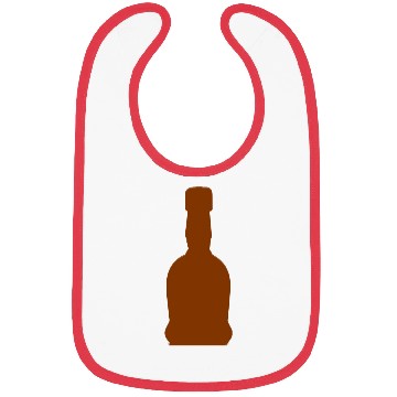Discover Liquor Bottle Vector Single Color Bibs