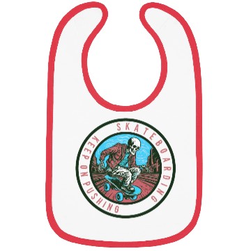 Discover Skull Skeleton Skateboard Skater Bibs