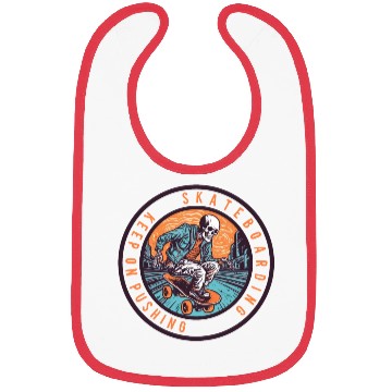 Discover Skull Skeleton Skateboard Skater Bibs