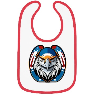 Discover American Eagle Printed Bibs