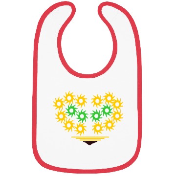 Discover yellow heart Bibs