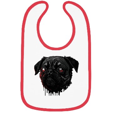 Discover scary Pug Bibs