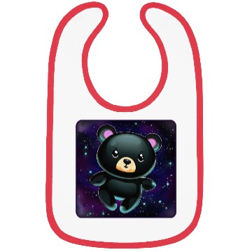 Discover Black Bear In Space Bibs