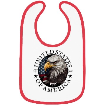 Discover Proud American Independence Day Freedom Bibs