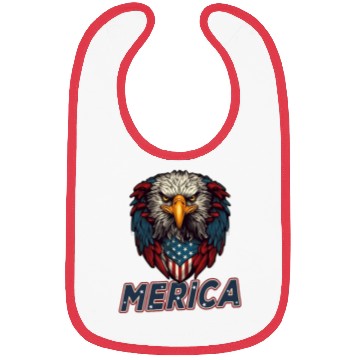 Discover Proud American Independence Day Freedom Bibs
