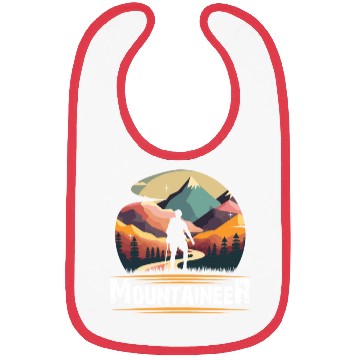 Discover Mountaineer Mountains climbing Hiker Wanderlust Bibs