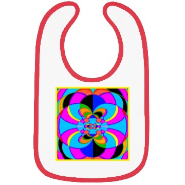 Discover Fresh Colorful Neon Patterns Art Bibs