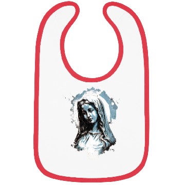 Discover Vintage Virgin Mary - Distressed Design Bibs