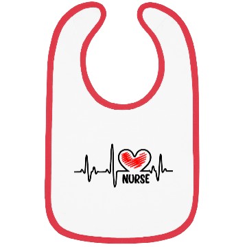Discover Nurse, heart beat Bibs