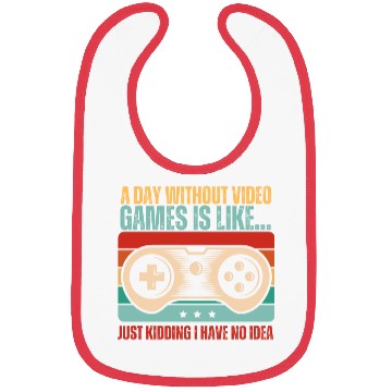Discover Retro Sunset Video Game Lover Bibs