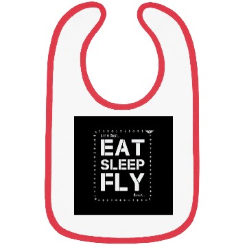 Discover Eat Sleep Fly Repeat - Airplane Pilot Apparel Bibs
