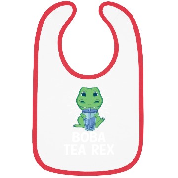 Discover Boba Tea Rex Bubble Tea Lover Boba Tea Drinker Bibs