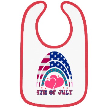 Discover 4th of July, Love America Bibs
