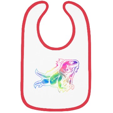 Discover Colorful Lizard Iguana Reptile Lover Bibs