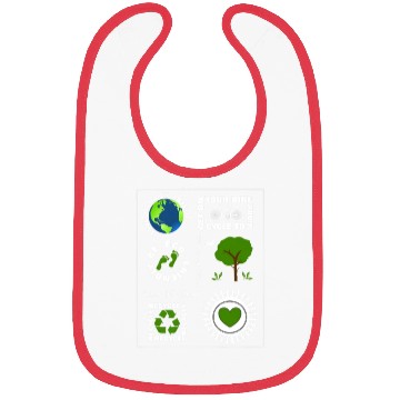 Discover Green Eco Friendly Save Our Planet Earth Bibs