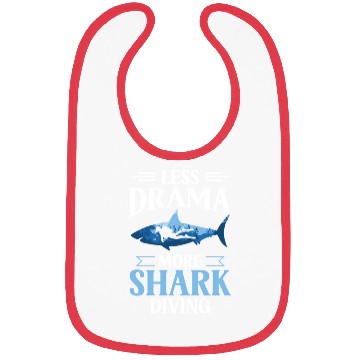 Discover Less Drama More Shark Diving Animal Sharks Lover Bibs