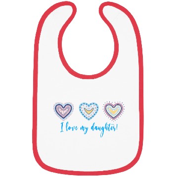 Discover I Love My Daughter Modern Boho Style Bibs