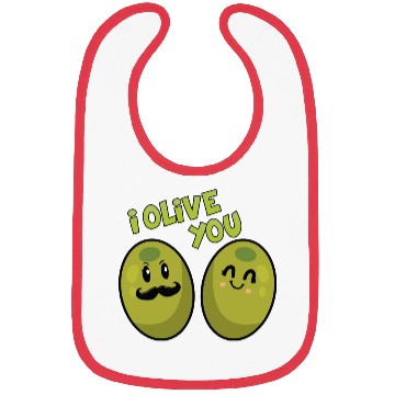 Discover Green Olives Valentine Olive You Bibs