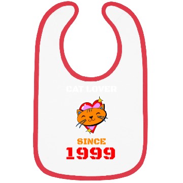 Discover Cat lover since 1999 Bibs