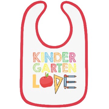 Discover Kindergarten Love Teacher student Classroom Tools Bibs