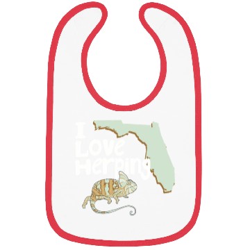 Discover Florida Chameleon I Love Herping Bibs