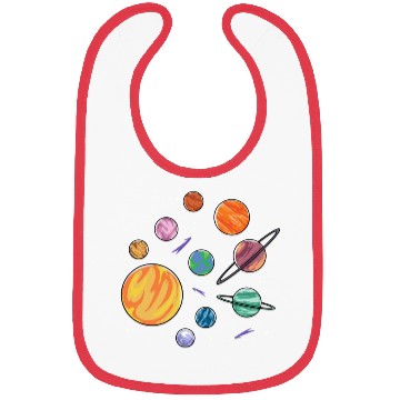 Discover Solar System Planets Science Space Boys Girls Bibs