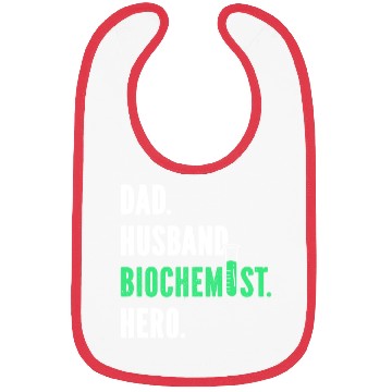 Discover Biochemist Biochemistry Funny Science Teacher Dad Bibs