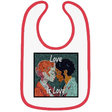 Discover Love Is Love - colorful graphic Bibs