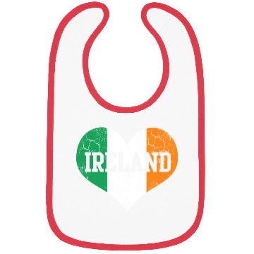 Discover Ireland Flag Heart Irish St Patrick s Day Bibs