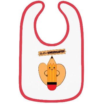 Discover HELLO KINDERGARTEN - A Pencil has a heart Bibs