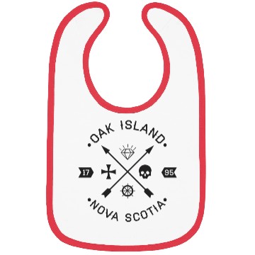 Discover Oak Island Knights Templar Skull Arrows Bibs
