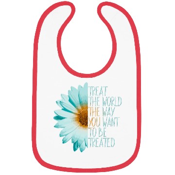 Discover Be The Change Treat The World Bibs