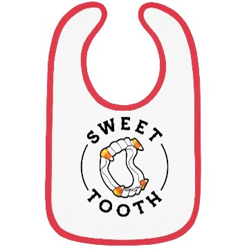 Discover Halloween Candy Corn Fangs Sweet Tooth Bibs
