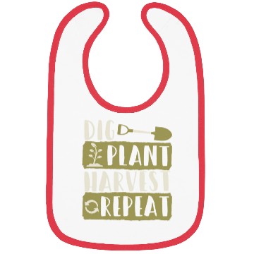 Discover Dig Plant Harvest Repeat Local Farm Lover Funny Bibs