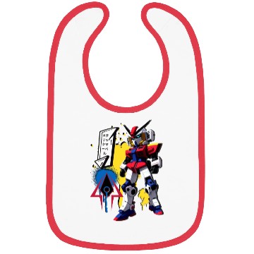 Discover Chibi Mecha: A Cute Cyberpunk Design 10 Bibs