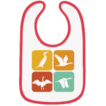 Discover Retro Cormorant Birds I Aesthetic I Cormorant Bird Bibs