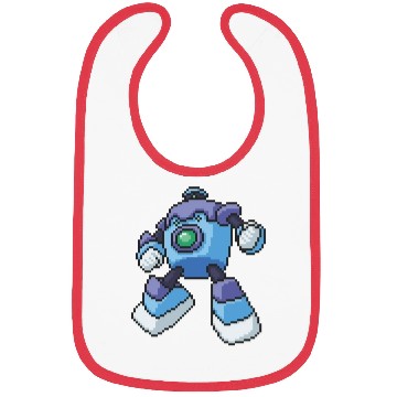 Discover Blue Robot Bibs